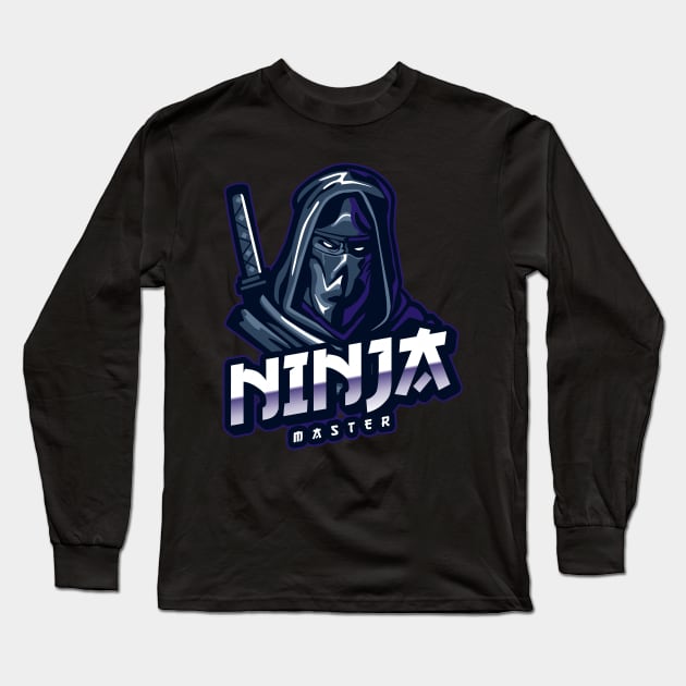 Ninja Master Long Sleeve T-Shirt by Naumovski